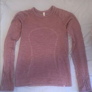 Lululemon Dusty Rose Long Sleeve Top